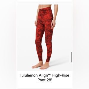 Lululemon Align High Rise Pant 28” Size 4